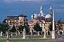 Padova-Prato della Valle-scorcio Basilica sel Santo.